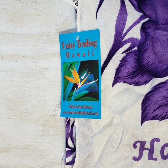 SARONG purple white Floral Fringed Swim Cover Up Rayon - Picture 2 of 3